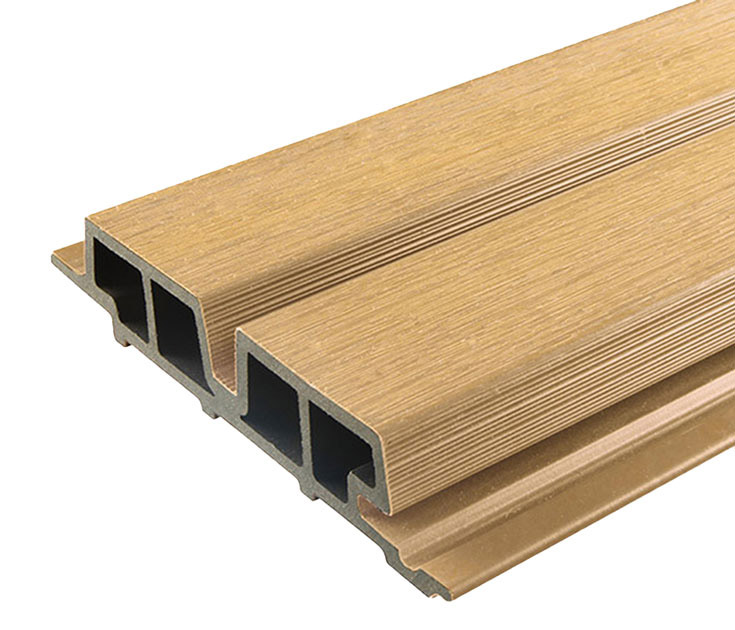 WEO 60 houtcomposiet gevelbekleding in de kleur Cedar